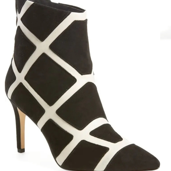 Via Spiga Shoes - Via Spiga Cherelle Pointy Toe Boots | Suede over Leather | Size 11